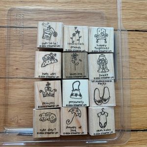 Stampin’ Up! A Little Love set of 12 rubber stamps